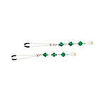 Bijoux de Nip Pearl Turquoise Beads Nipple Clamps - Rolik®