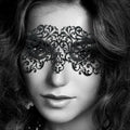 Bijoux Indiscrets Dalila Decal Mask - Reusable Adhesive Face Black
