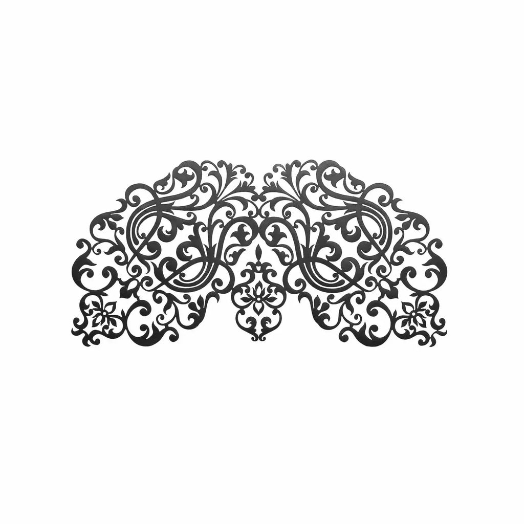 Bijoux Indiscrets Dalila Decal Mask - Reusable Adhesive Face Black