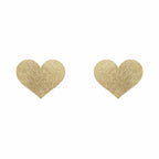 Bijoux Indiscrets Flash Gold Heart Pasties - Reusable Glitter Nipple Covers