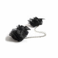 Bijoux Indiscrets Frou Satin Cuffs - Romantic Organza Wrist Restraints Black