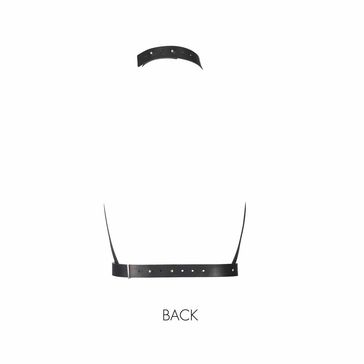 Bijoux Indiscrets Maze H-Harness - Vegan Leather BDSM Body Harness Black