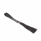 Bijoux Indiscrets Maze Tassel Flogger - Vegan Leather BDSM Impact Play Whip Black