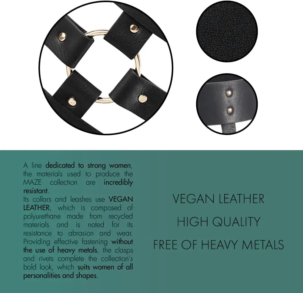 Black Maze Wide Belt and Restraints