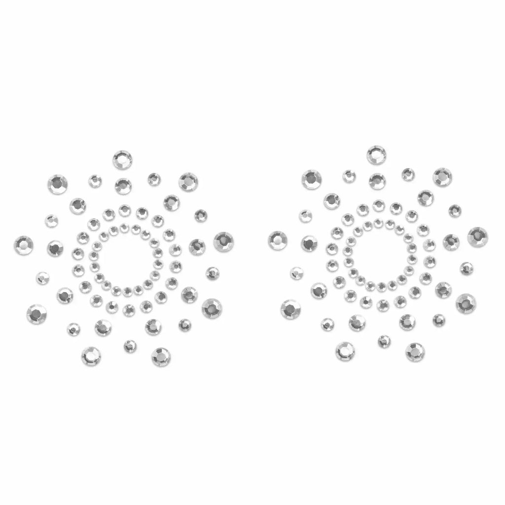 Bijoux Indiscrets Mimi Rhinestone Pasties - Crystal Clear Circle Nipple Covers