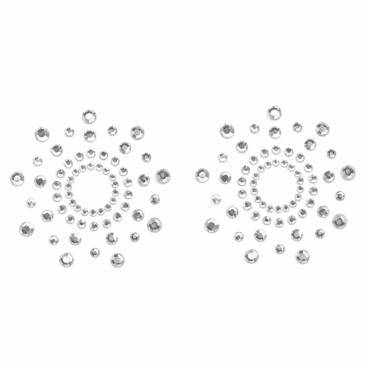 Bijoux Indiscrets Mimi Rhinestone Pasties - Crystal Clear Circle Nipple Covers