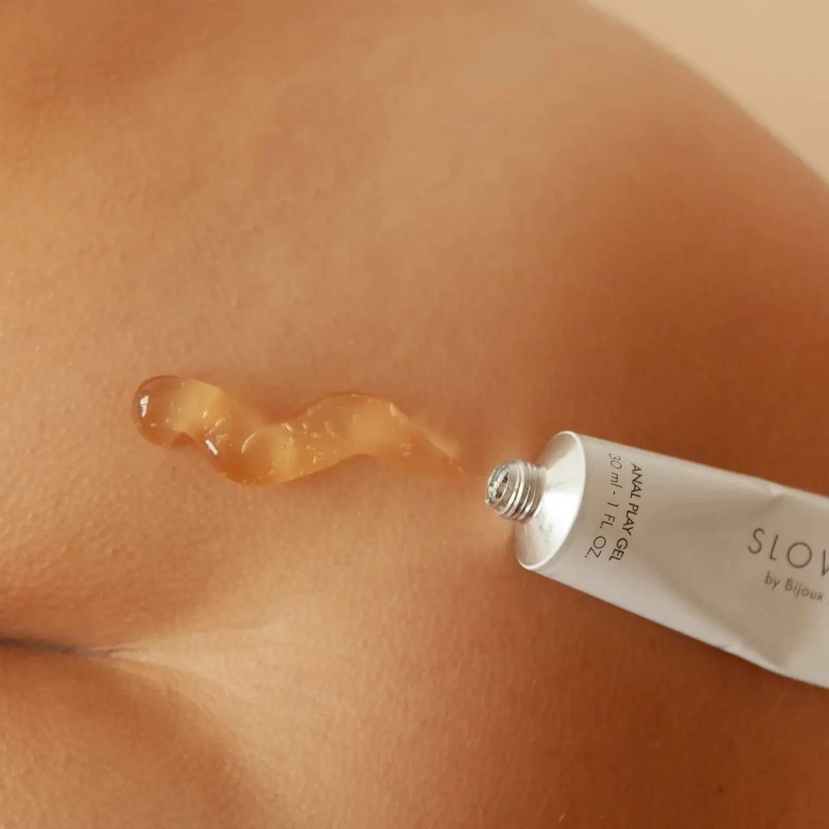 Bijoux Indiscrets Slow Sex Anal Play Gel - Water-Based Lubricant with Aloe & Chamomile 1 fl. oz.