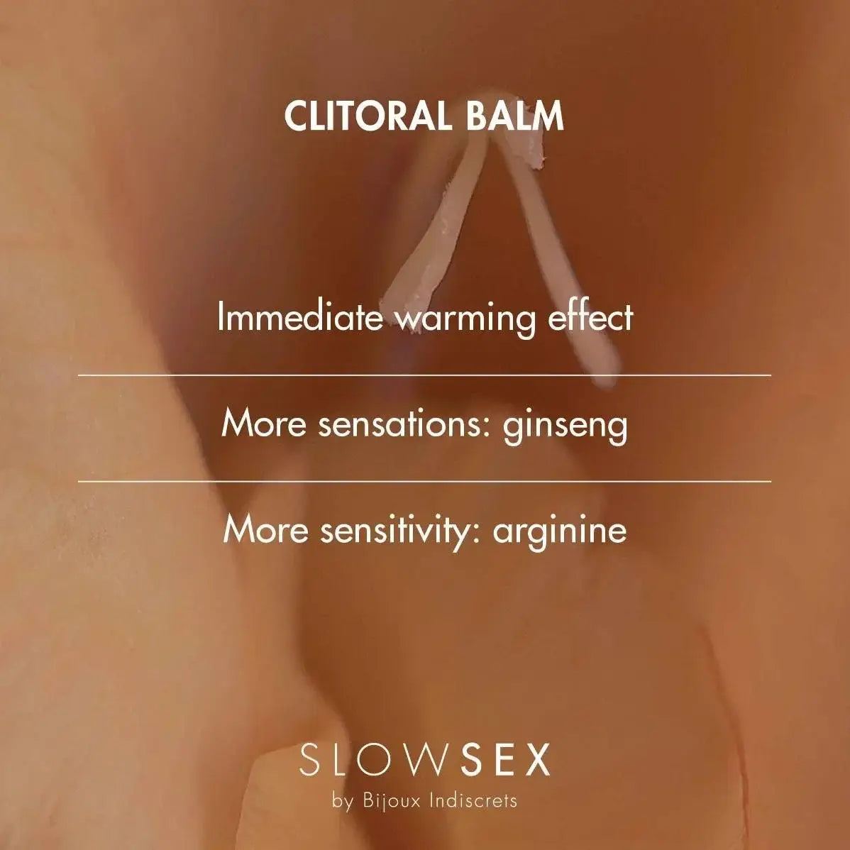 Bijoux Indiscrets Slow Sex Clitoral Balm - Warming Arousal Gel with Ginseng