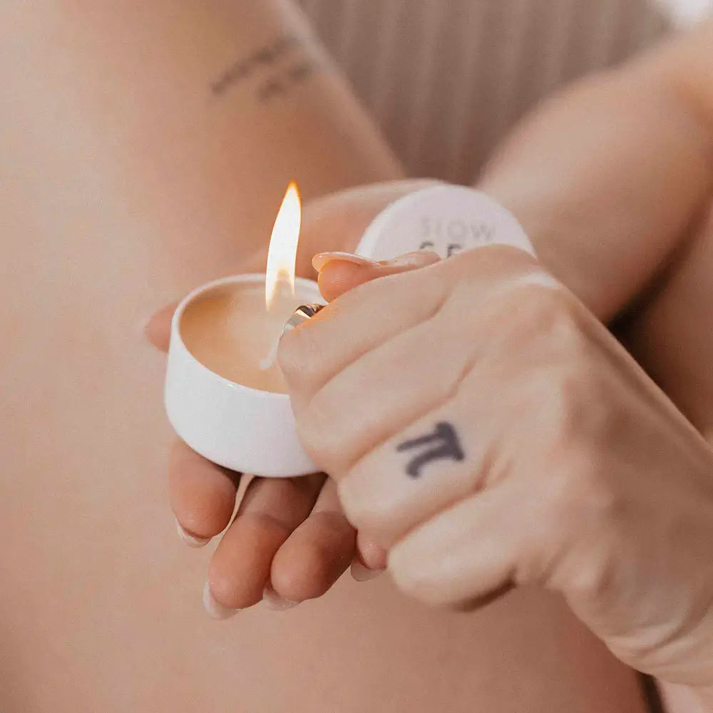 Bijoux Indiscrets Slow Sex Full Body Massage Candle – Wax-Free Natural Oil