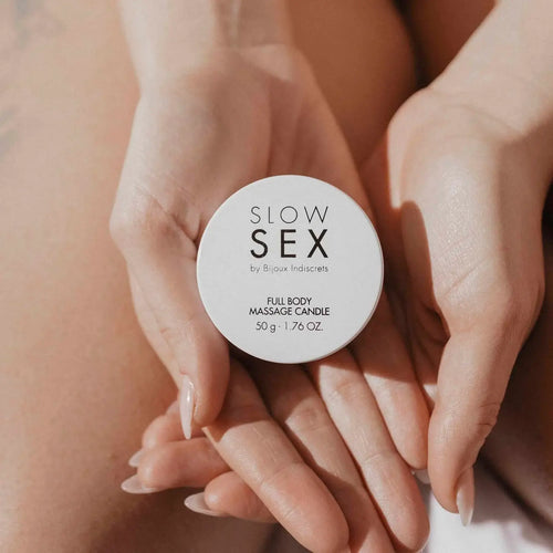 Bijoux Indiscrets Slow Sex Full Body Massage Candle – Wax-Free Natural Oil