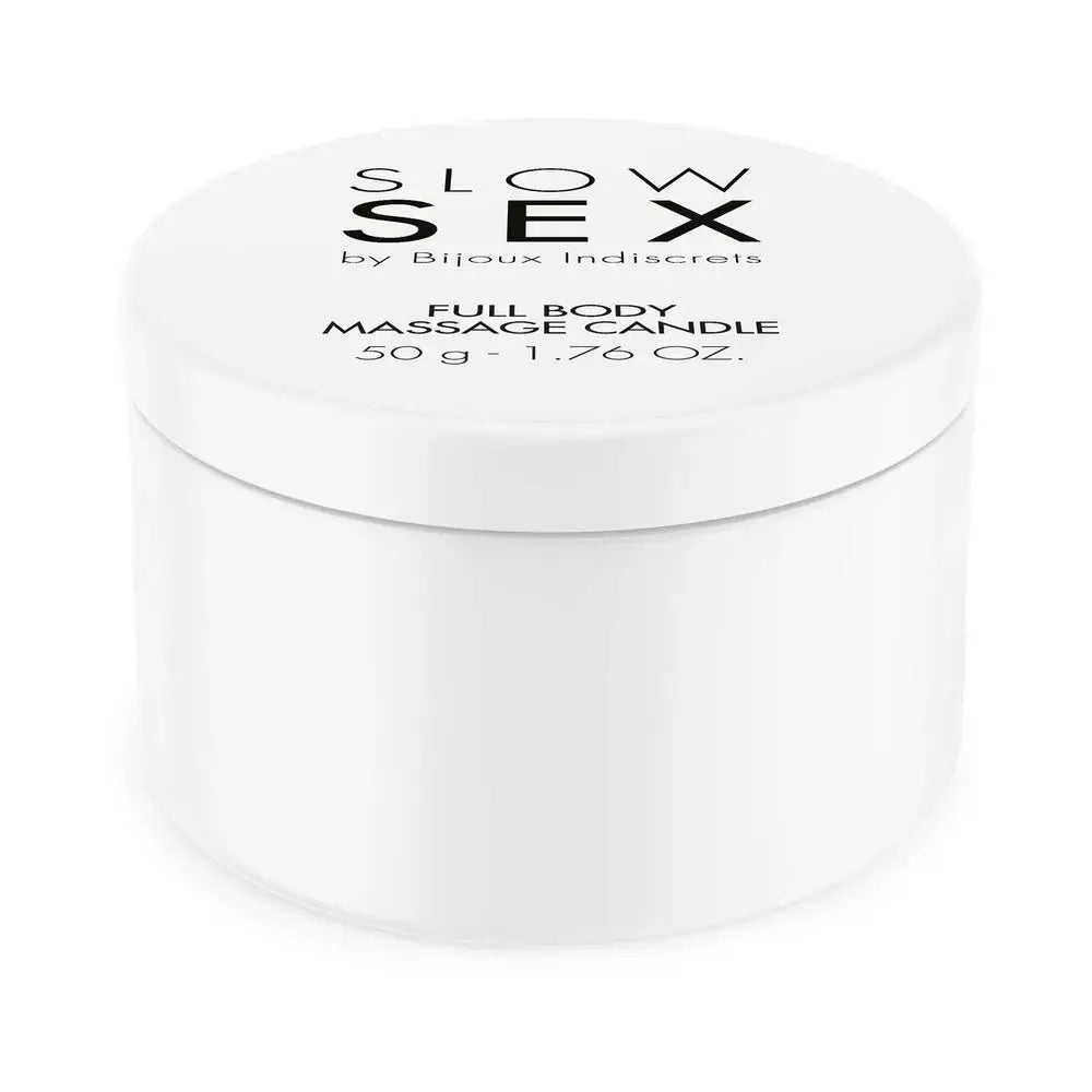 Bijoux Indiscrets Slow Sex Full Body Massage Candle – Wax-Free Natural Oil