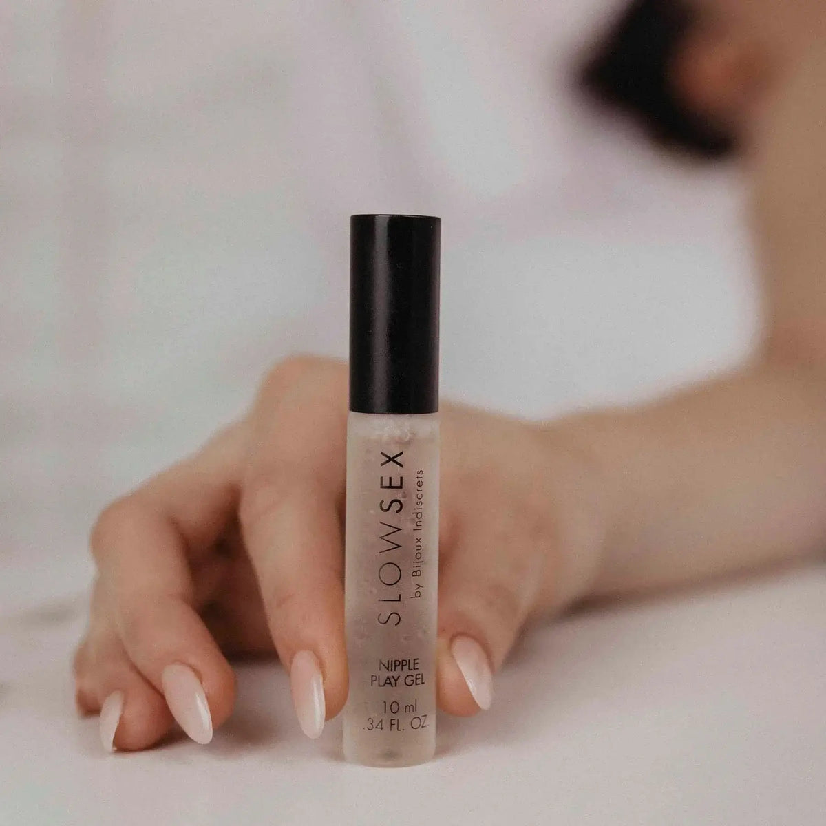 Bijoux Indiscrets Slow Sex Nipple Play Gel - Cooling Stimulant with Rollerball 0.34 fl. oz.