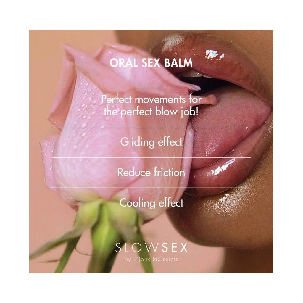 Bijoux Indiscrets Slow Sex Oral Balm - Cooling Mint Lubricant 0.34 fl. oz.