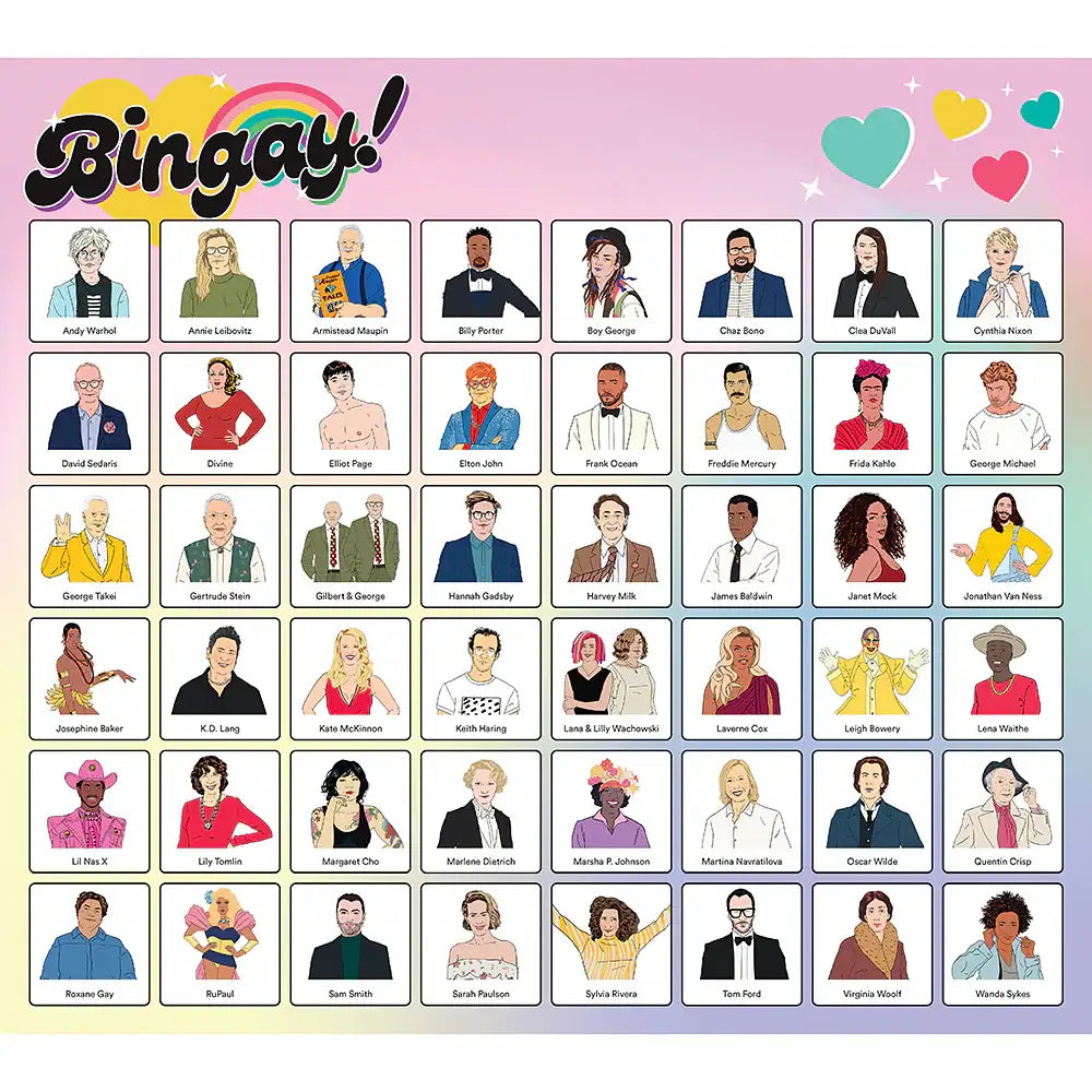 Bingay! Bingo Game Celebrating Our LGBTQ + Icons!