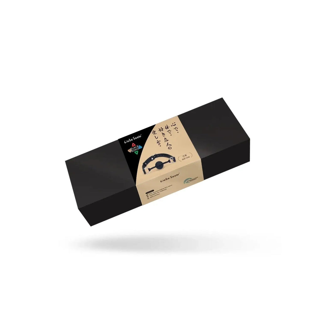 Black Bond Collection Silicone Ball Gag