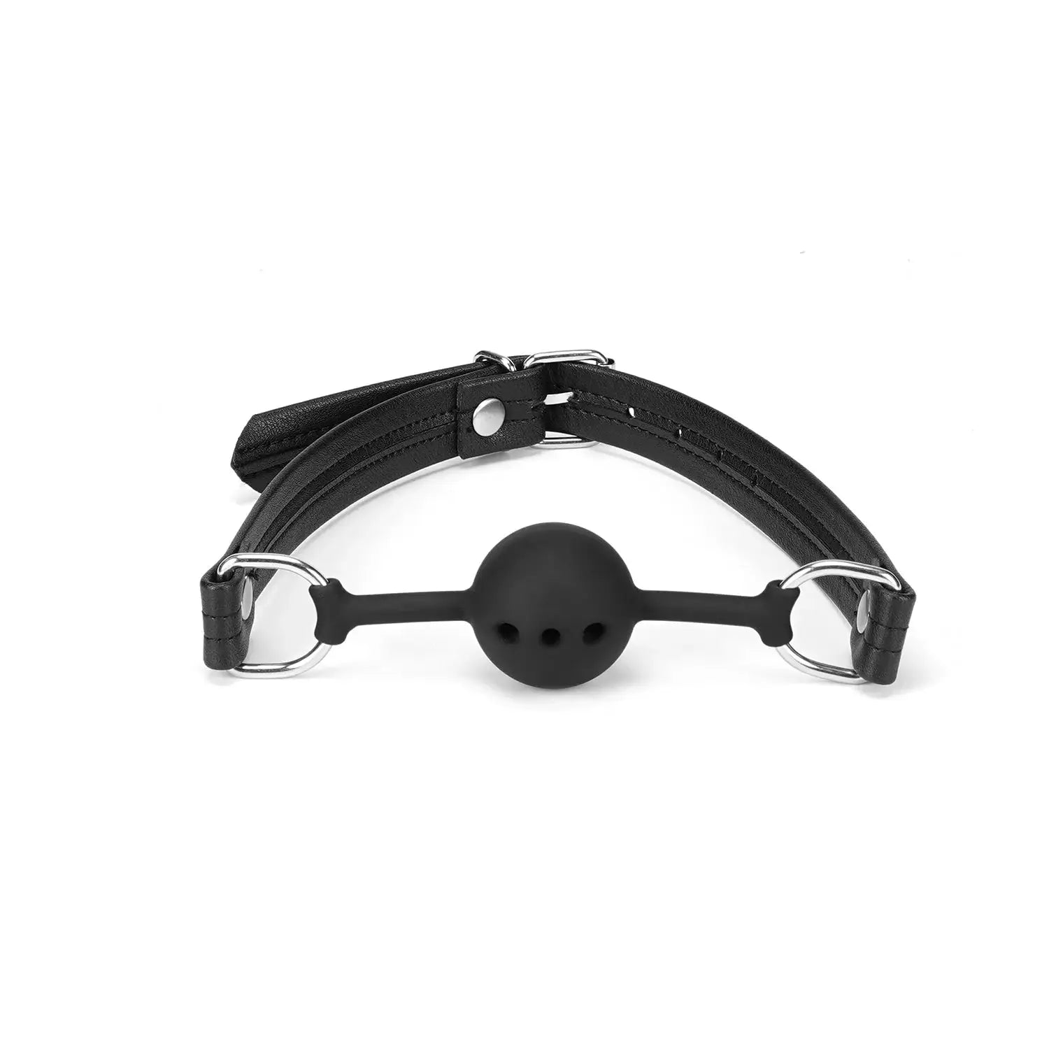 Black Bond Collection Silicone Ball Gag