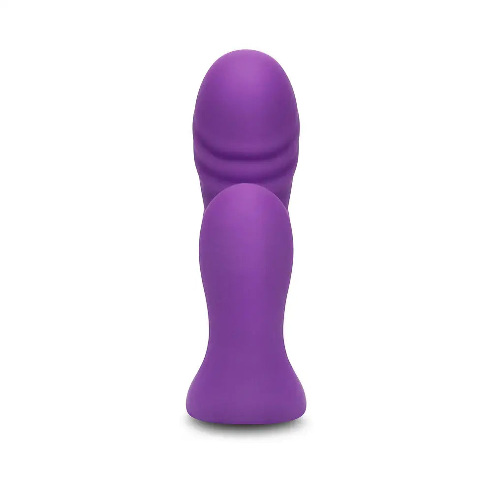 Purple Blended Pleasure Remote Controlled Triple-Pronged Vibrator