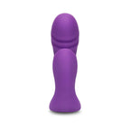 Purple Blended Pleasure Remote Controlled Triple-Pronged Vibrator