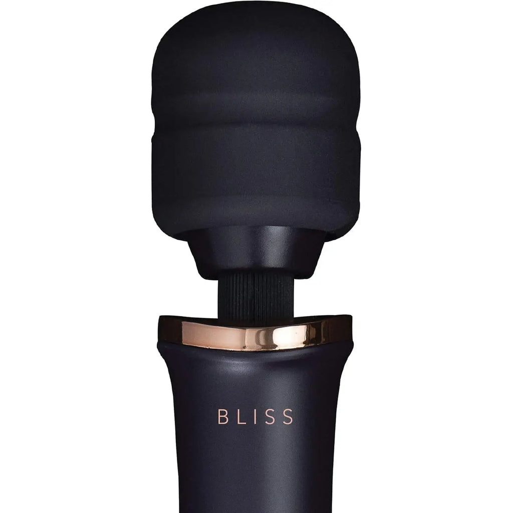 Bliss Innovations™ Innovations Rechargeable Wand Massager - 10 Modes 5 Speeds Vibrator Black