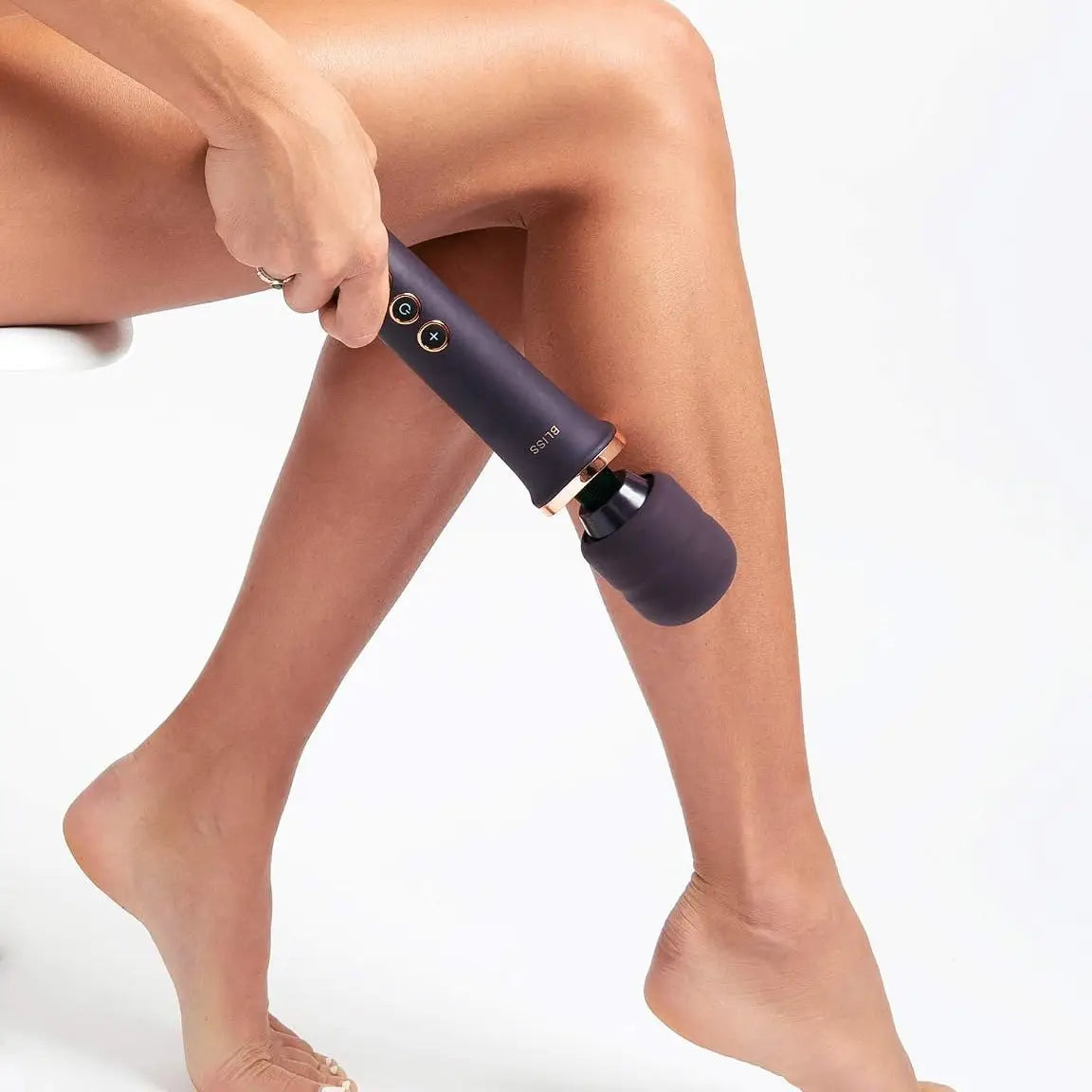 Bliss Innovations™ Innovations Rechargeable Wand Massager - 10 Modes 5 Speeds Vibrator Black