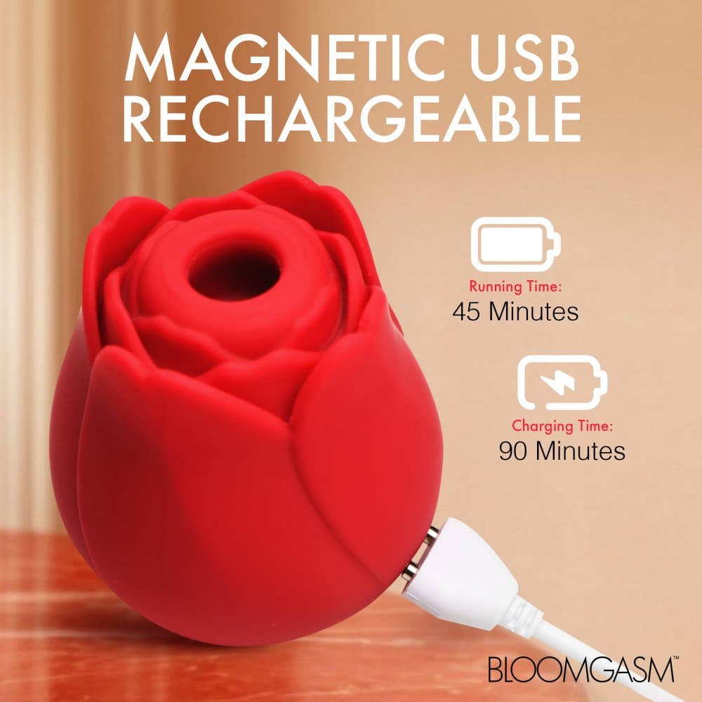 Bloomgasm™ Cyber Rose Sucking & Vibrating Digital Clitoral Stimulator - Rolik®