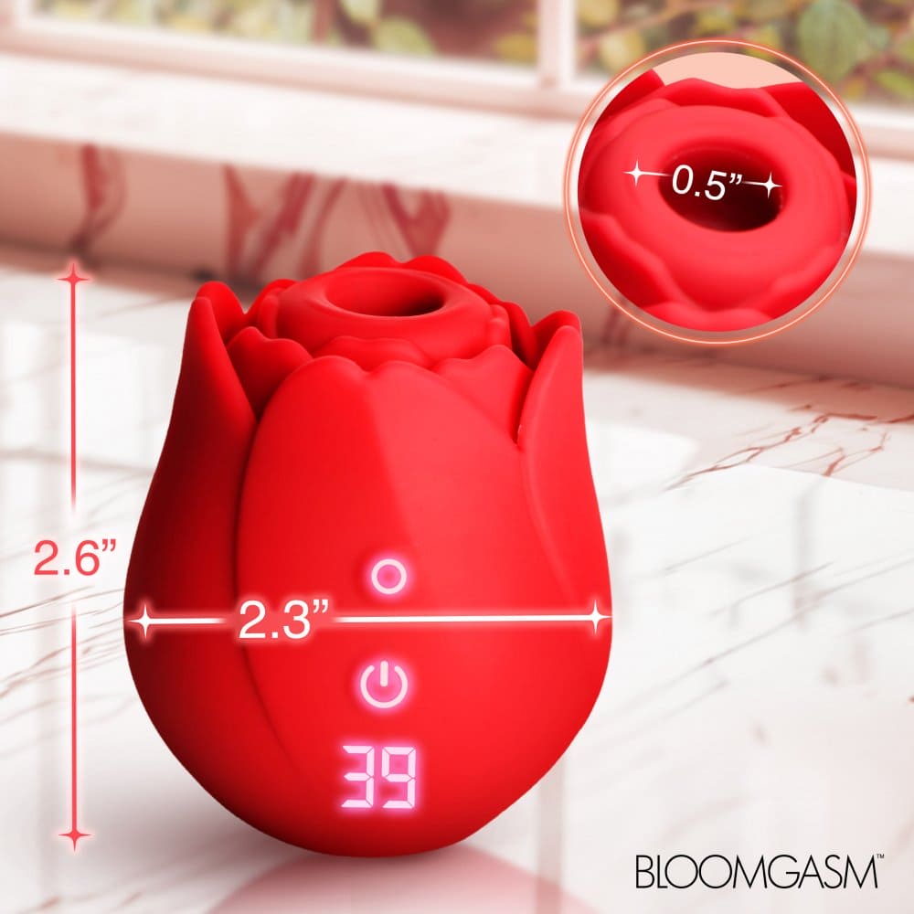 Bloomgasm™ Cyber Rose Sucking & Vibrating Digital Clitoral Stimulator - Rolik®