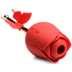 Bloomgasm™ Flutter Rose Sucking Stimulator with Butterfly Teaser - Rolik®