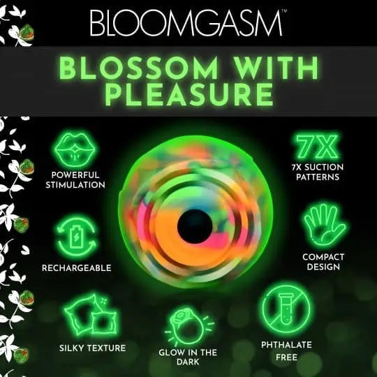 Bloomgasm™ Glow Rose Glow - in - the - Dark Clitoral Stimulator - Rolik®