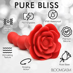 Bloomgasm™ Rose Twirl 10X Vibrating & Rotating Silicone Anal Beads - Rolik®