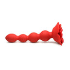 Bloomgasm™ Rose Twirl 10X Vibrating & Rotating Silicone Anal Beads - Rolik®