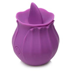 Bloomgasm™ Wild Violet Silicone Clit Licking Stimulator - Purple - Vibrator