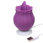 Bloomgasm™ Wild Violet Silicone Clit Licking Stimulator - Vibrator
