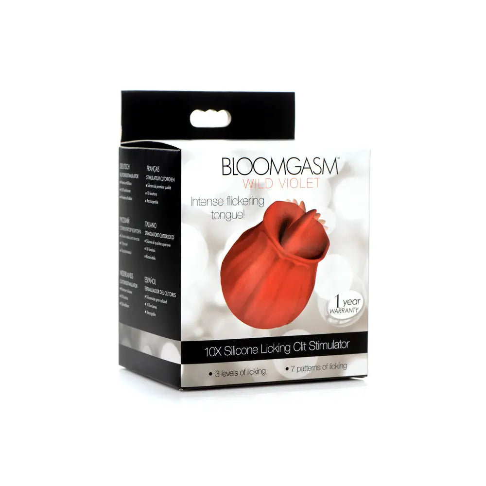 Bloomgasm™ Wild Violet Silicone Clit Licking Stimulator - Vibrator