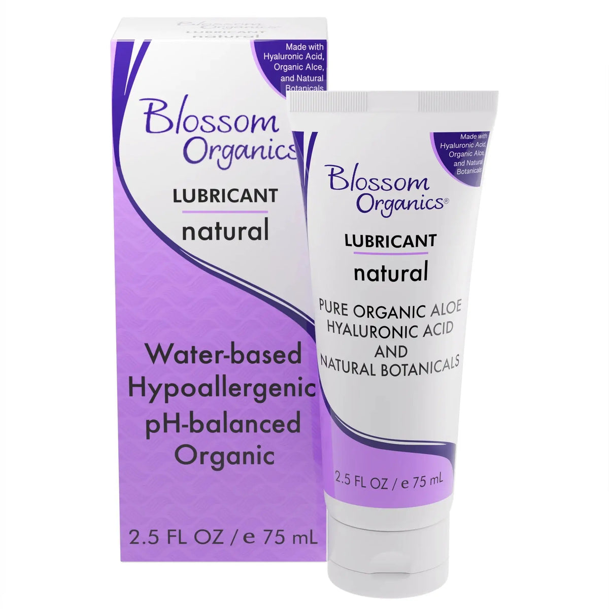 Blossom Organics Natural Moisturizing Lubricant - pH-Balanced Aloe-Based Lube 4 fl. oz.