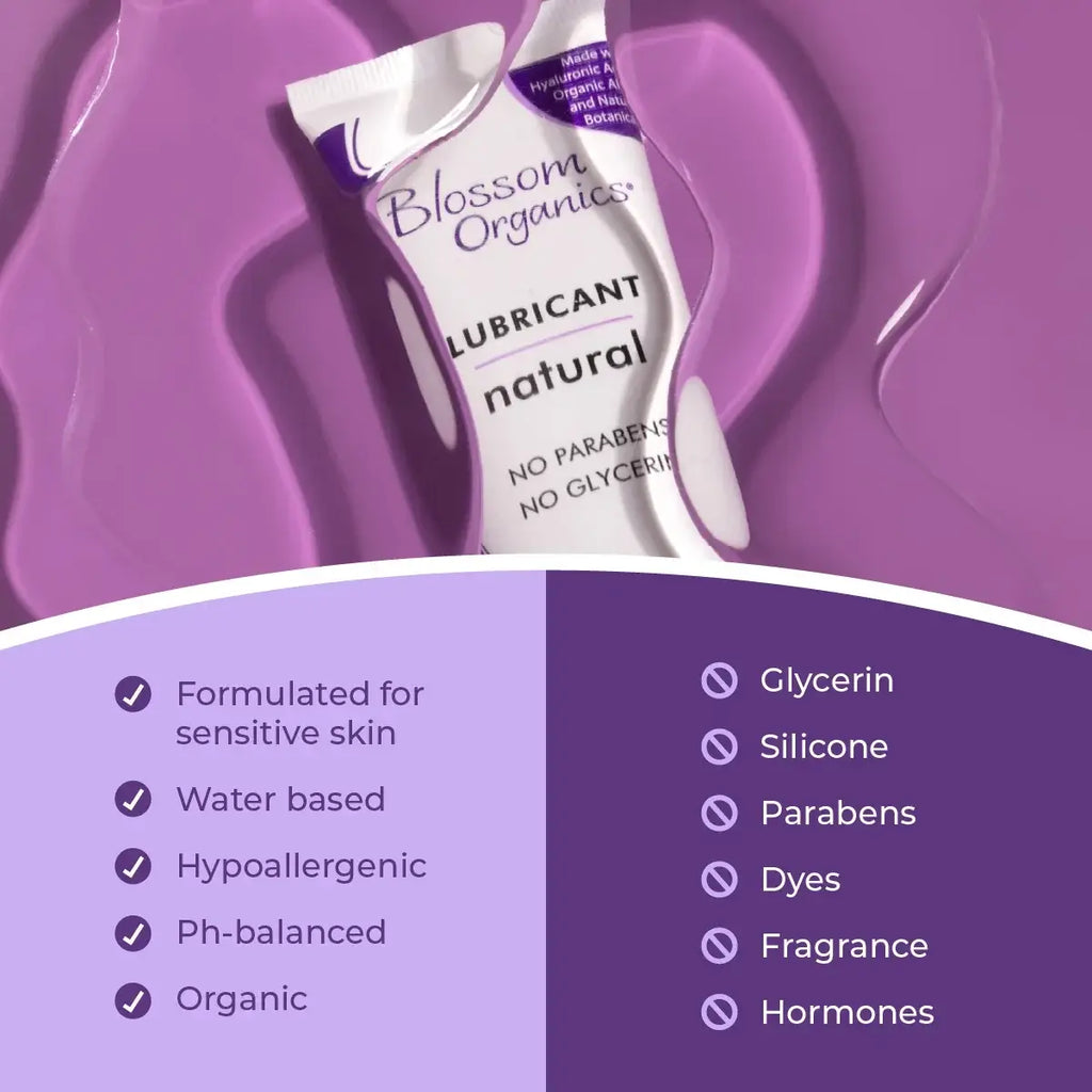 Blossom Organics Natural Moisturizing Lubricant - pH-Balanced Aloe-Based Lube 4 fl. oz.