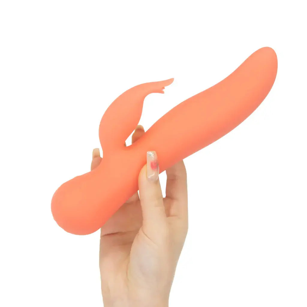 The Blossom Swan® Dual Action Vibrator - Coral - Vibrator