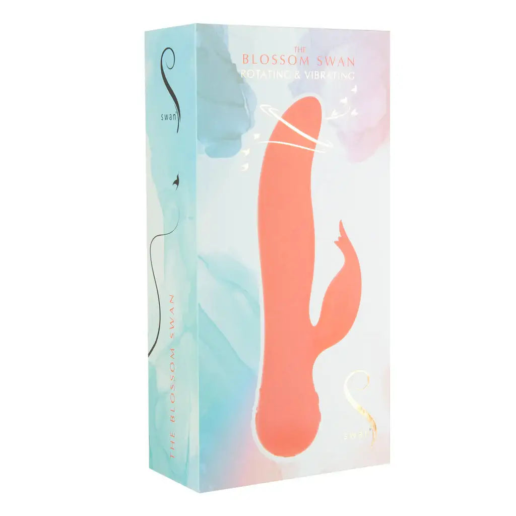 The Blossom Swan® Dual Action Vibrator - Coral - Vibrator