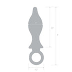 2.5" Stainless Steel Metal Tapered Butt Plug With Loop - Rolik®