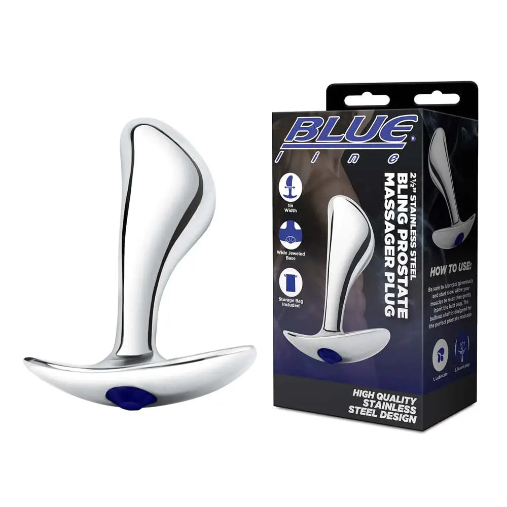 2.5" Stainless Steel Bling Prostate Massager Plug - Rolik®