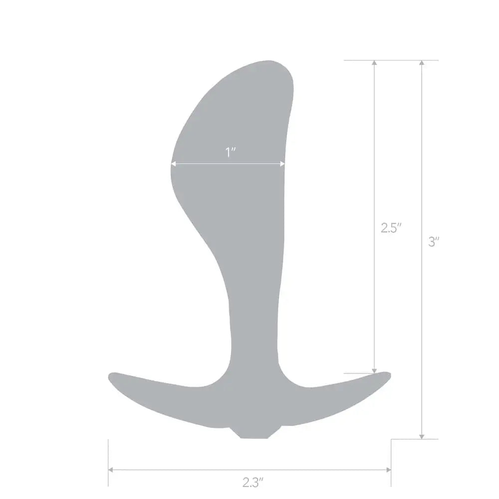 2.5" Stainless Steel Bling Prostate Massager Plug - Rolik®