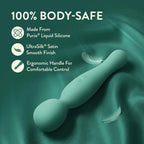 Blush Novelties® Amelia Dual-Ended Silicone Wand Vibrator Seafoam