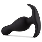 Blush Novelties® Anal Adventures Platinum Curve Butt Plug - Prostate Targeting | Anchor Base Black