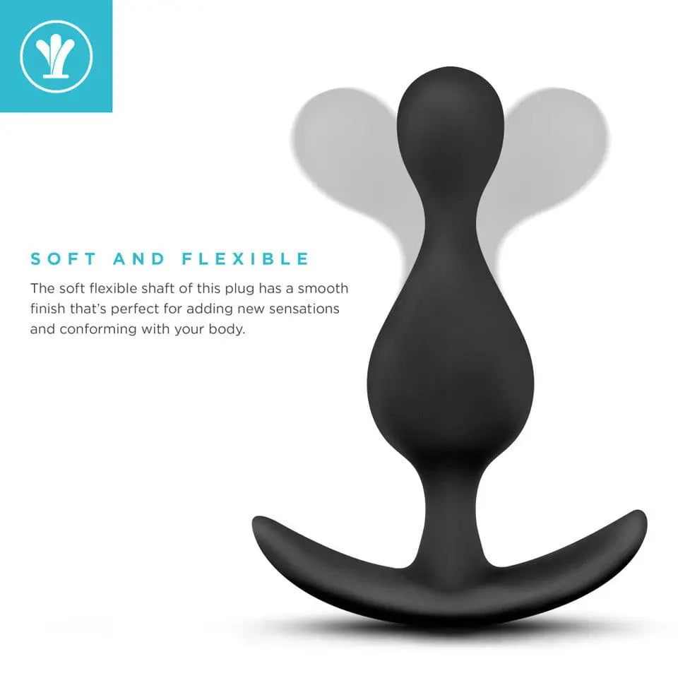 Anal Adventures Platinum Wave Butt Plug - Rolik®