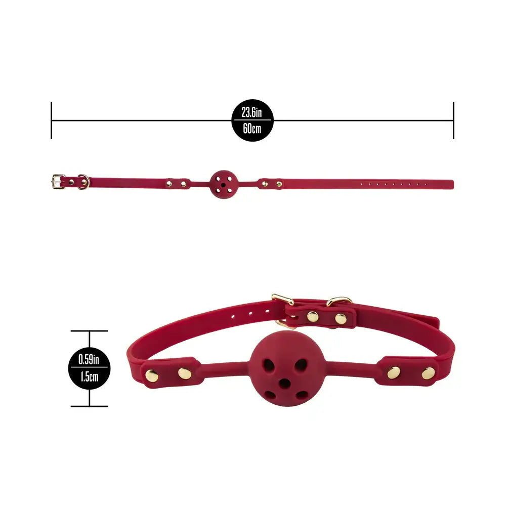 Blush Novelties® Ardor Breathable Ball Gag by Temptasia – Adjustable Silicone Bondage