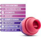Blush Novelties® Aria Flutter Tongue Vibrator - Rechargeable Clitoral Stimulator with 7 Modes Purple