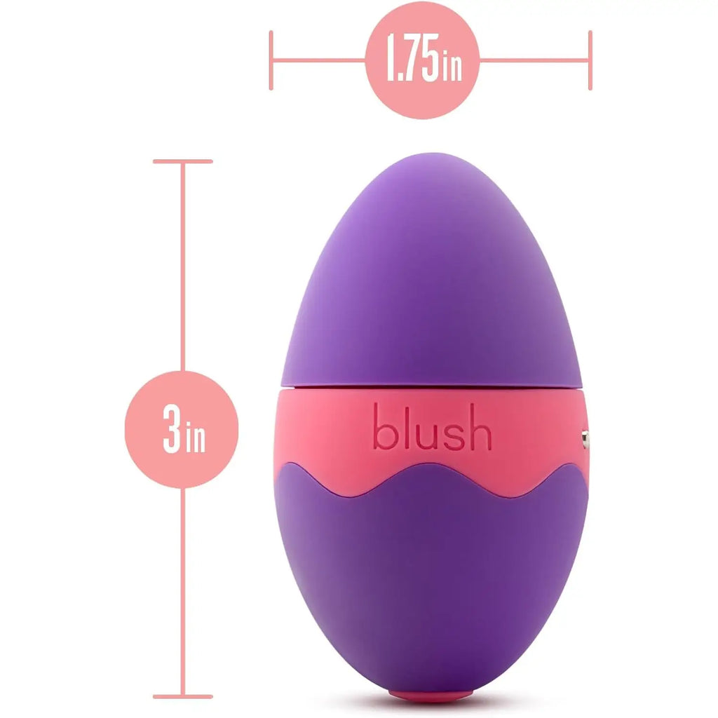 Blush Novelties® Aria Flutter Tongue Vibrator - Rechargeable Clitoral Stimulator with 7 Modes Purple