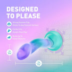 Blush Novelties® Avant Aurora Silicone Suction Cup Dildo Multicolor