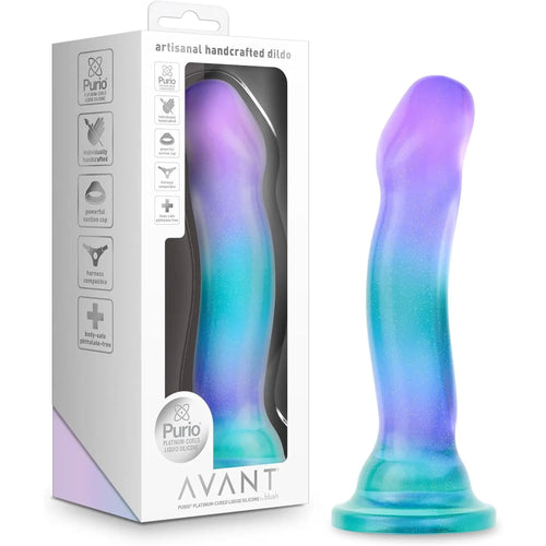 Blush Novelties® Avant Aurora Silicone Suction Cup Dildo Multicolor