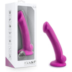 Blush Novelties® Avant D9 Ergo Mini Dual Density Dildo - Sensa Feel | Suction Cup & Harness Compatible Magenta
