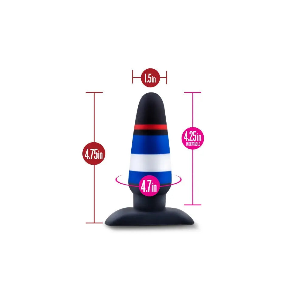 Avant Leather Pride P4 Anal Plug - Rolik®